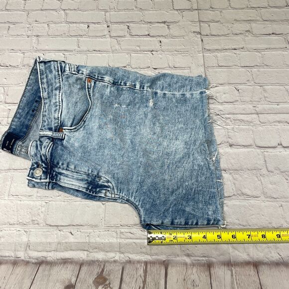 GAP Women 5" Short Cut Off Jean Shorts Size 14 Blue Denim M253 -10 - Picture 6 of 16